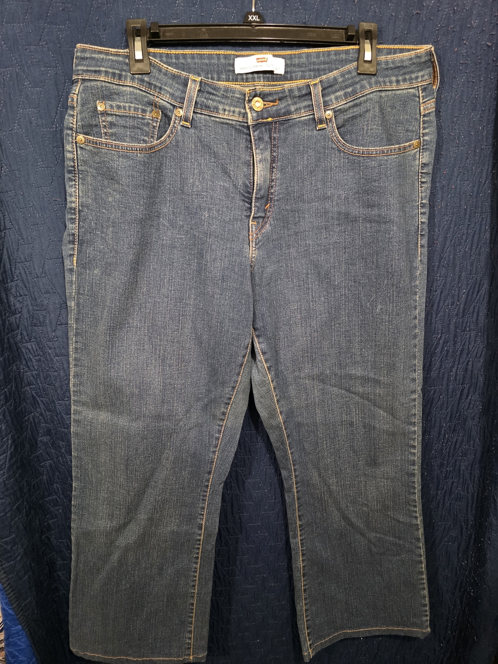 Levi's Women's Boot-Cut Jeans in Dark Blue Denim